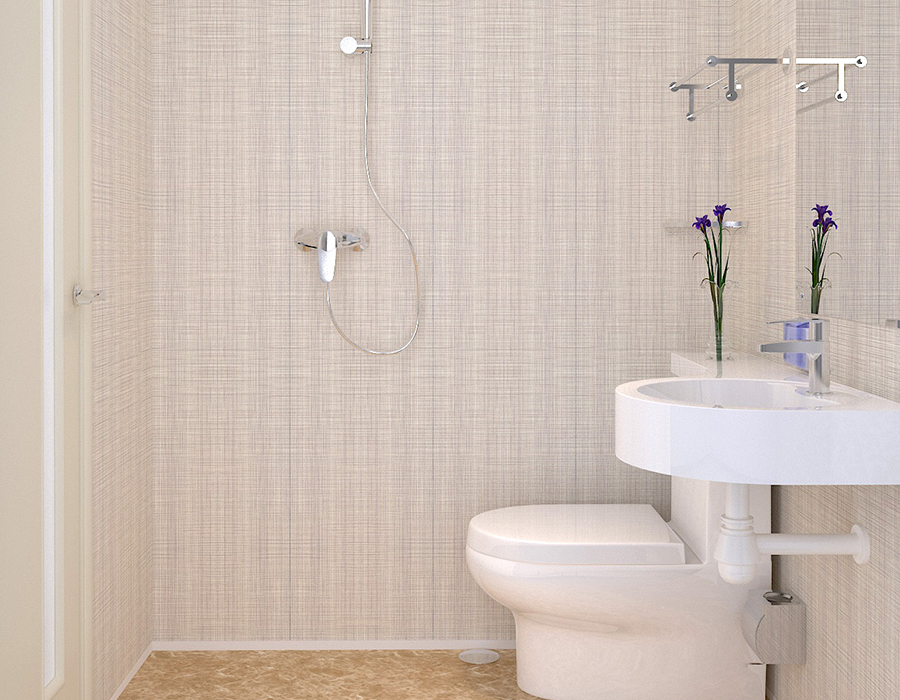 Teljes panel PEC Resin Fiber Hotel moduláris előregyártott fürdőszobai egység