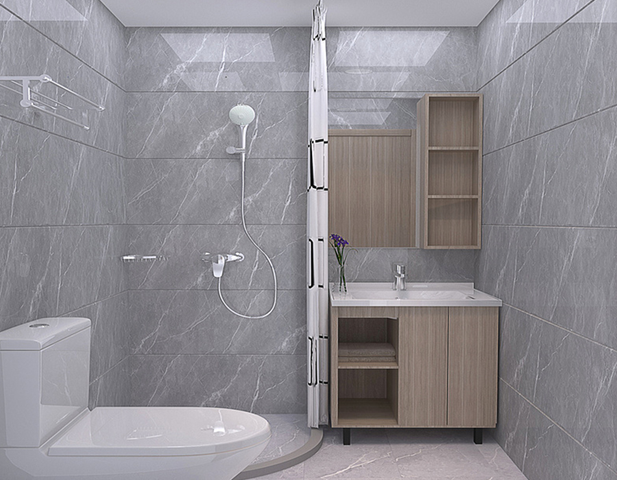 PEC Resin Fiber Panel integrált apartman fürdőszobai egység