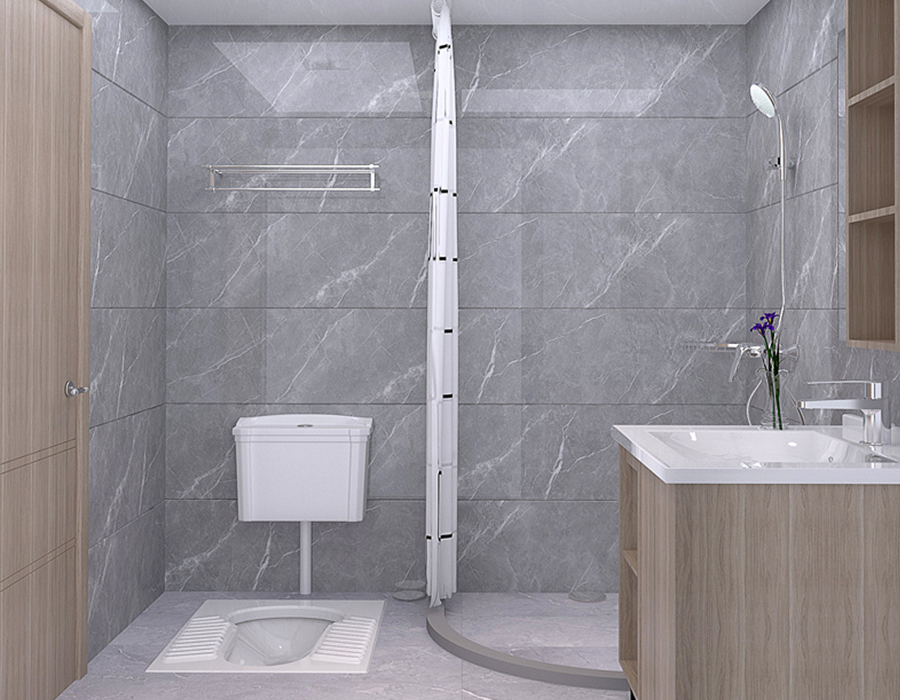 PEC Resin Fiber Panel integrált apartman fürdőszobai egység